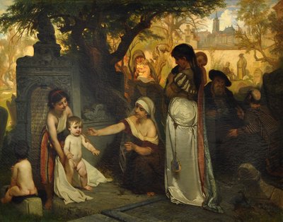 プラハの旧ユダヤ人墓地、1857 作： Jaroslav Cermak