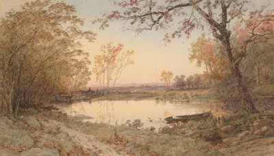 風景 (ヘイスティングス オン ハドソン) 作： Jasper F. Cropsey