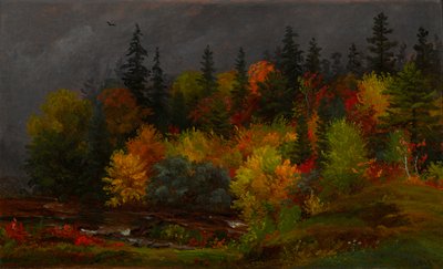 紅葉 作： Jasper Francis Cropsey
