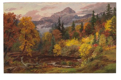 ホワイト・マウンテンズの紅葉（チョコルア山） 作： Jasper Francis Cropsey