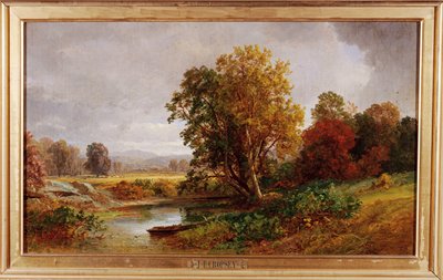 秋の風景、1882 作： Jasper Francis Cropsey