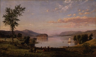ニュージャージー州グリーンウッド湖、1866 作： Jasper Francis Cropsey