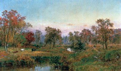 ヘイスティングスオンハドソン、1885 作： Jasper Francis Cropsey