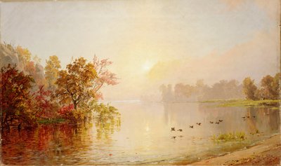 かすんでいる午後-1873年の秋 作： Jasper Francis Cropsey