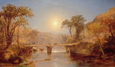 デラウェア川のインドの夏、1882 作： Jasper Francis Cropsey