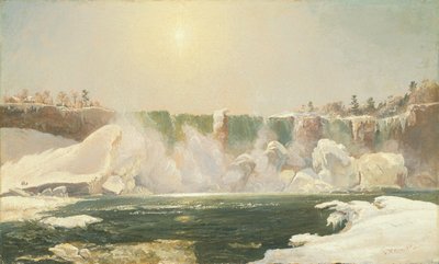 冬のナイアガラの滝 作： Jasper Francis Cropsey