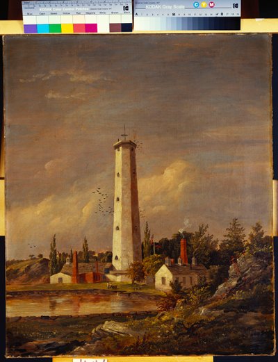 ショットタワー、1845 作： Jasper Francis Cropsey