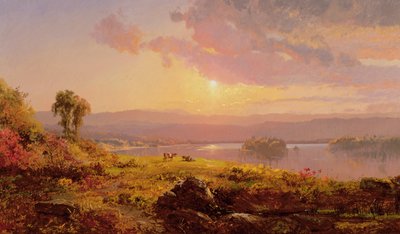 サスケハナ川、1876 作： Jasper Francis Cropsey