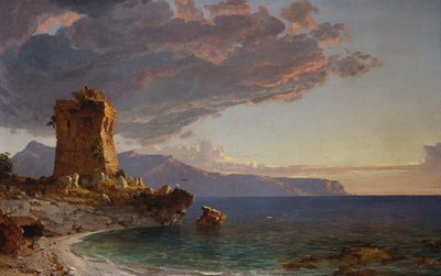 カプリ島、1893 作： Jasper Francis Cropsey