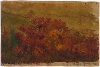 無題、1876年。 作： Jasper Francis Cropsey
