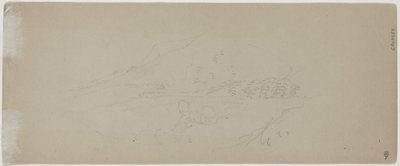 山の景色 [裏面] 作： Jasper Francis Cropsey
