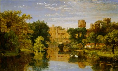 ウォリック城、イギリス、1857 作： Jasper Francis Cropsey