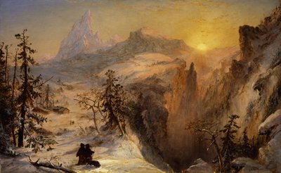 スイスの冬、1860 作： Jasper Francis Cropsey