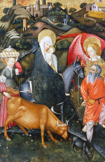 エジプトへの逃避、ベルドゥの祭壇画 作： Jaume Ferrer