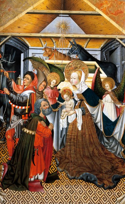 羊飼いの礼拝、ヴェルドゥの祭壇画 作： Jaume Ferrer