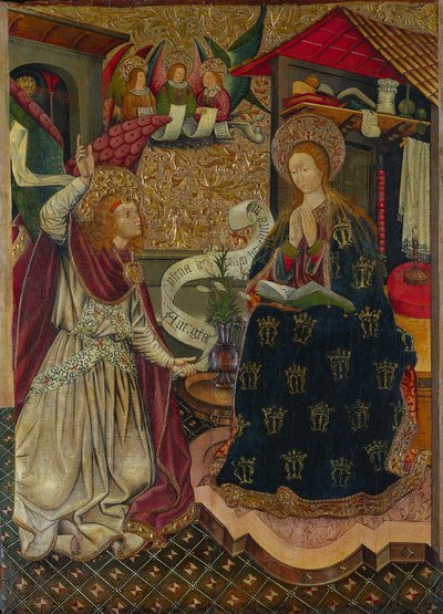 受胎告知、c。 1457年。 作： Jaume Ferrer