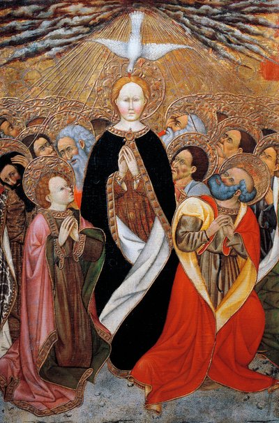 ペンテコステ、ヴェルドゥの祭壇画 作： Jaume Ferrer