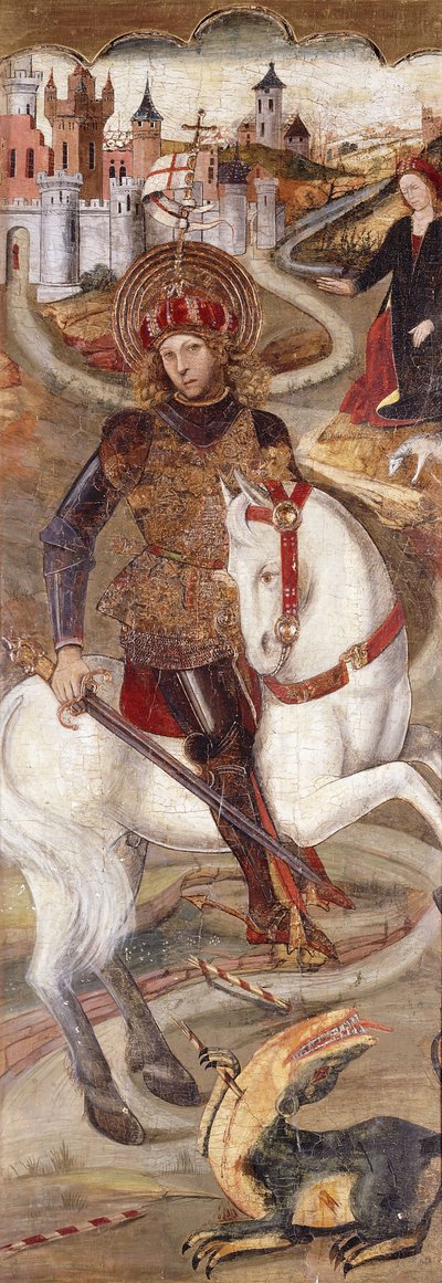 セントジョージとドラゴン、 作： Jaume Huguet