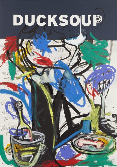 Ducksoup, 2015（水彩紙にミクストメディア、パネルにマウント、裏面にレシピ付き） 作： Jay Batlle
