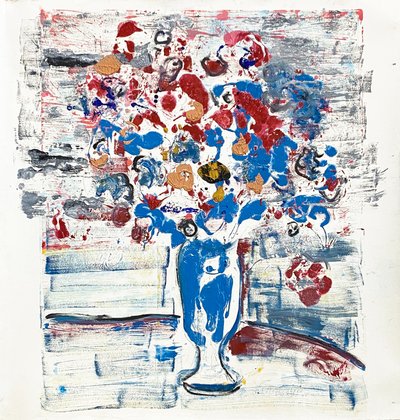 フルール・ド・セル No.34 真剣な散歩、2021年（油彩、紙） 作： Jay Batlle