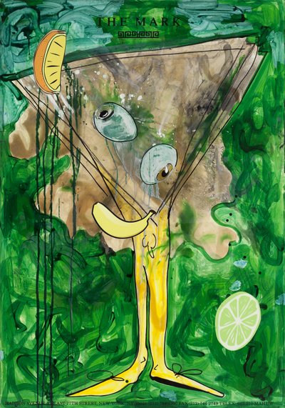 Fruitbreakthrough, 2010（水彩紙にミクストメディア、パネルにマウント、裏面にレシピ付き） 作： Jay Batlle