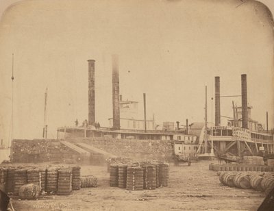 ニューオーリンズ港のマグノリア号（1858-1861年）（写真 作： ジェイ・ディアボーン・エドワーズ