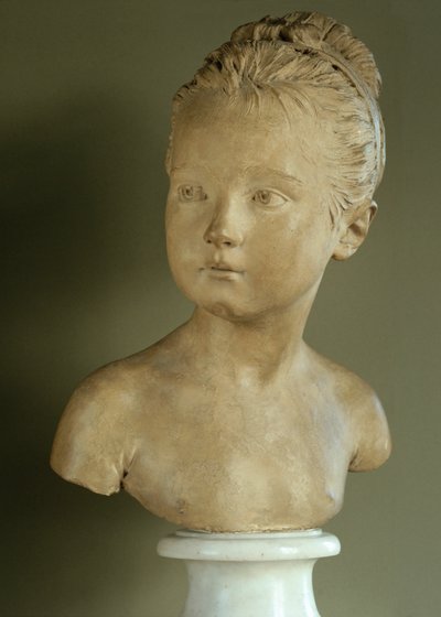 建築家アレクサンドル・テオドール・ブロンニャールの娘、ルイーズ・ブロンニャール... 作： Jean-Antoine Houdon