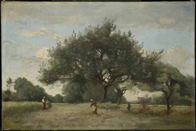 野原のリンゴの木 作： Jean-Baptiste-Camille Corot