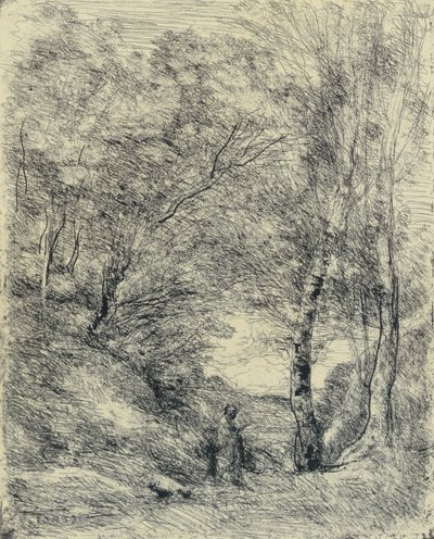 ホーレスの庭 作： Jean-Baptiste-Camille Corot