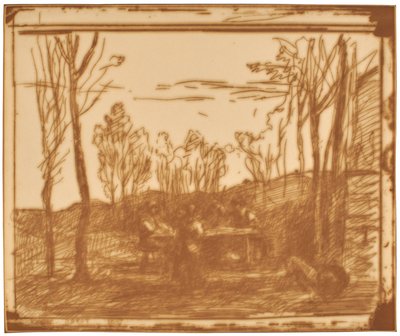林間の空き地での昼食 作： Jean-Baptiste-Camille Corot