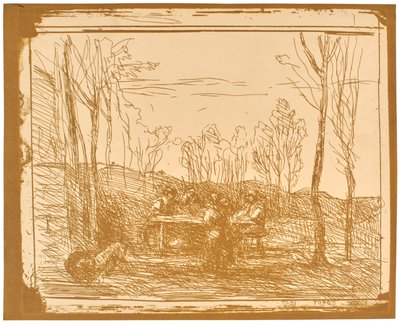 林間の昼食 作： Jean-Baptiste-Camille Corot