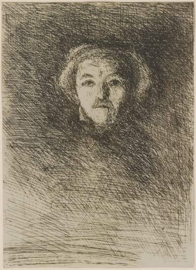 自画像 作： Jean-Baptiste-Camille Corot