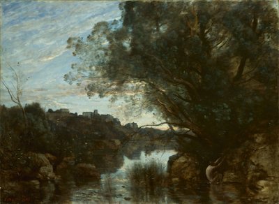 ネミ湖周辺のお土産 作： Jean-Baptiste-Camille Corot