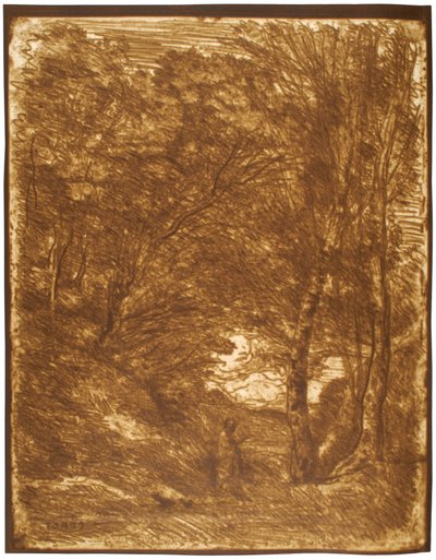 ホラティウスの庭園 作： Jean-Baptiste-Camille Corot