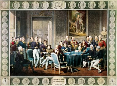 1814-15年のウィーン会議の参加者（オーストリア 作： Jean Baptiste (after) Isabey