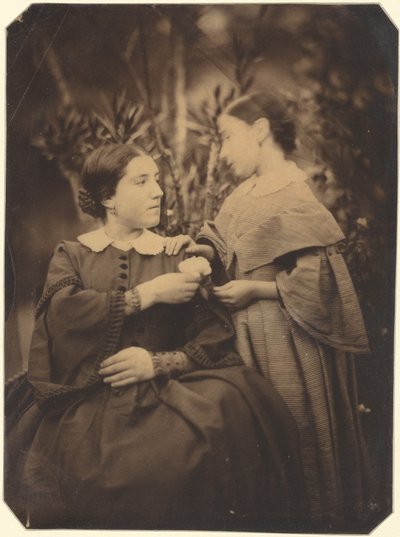 女性と子供の肖像 1855年（写真） 作： Jean-Baptiste Frenet