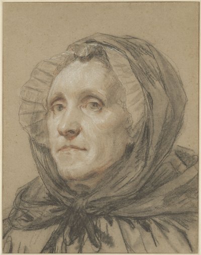 画家の母の肖像 作： Jean-Baptiste Greuze