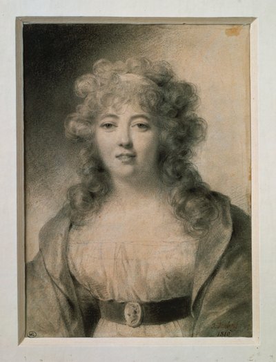 ド・ステール夫人、旧姓ジェルメーヌ・ネッケル... 作： Jean-Baptiste Isabey