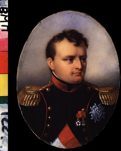 「皇帝ナポレオン1世ボナパルトの肖像（1769-1821）」ジャン・バティスト・イザベイ（1767-1855）による水彩画とグワッシュ画19世紀初頭ロシア文学IRLI研究所（プーシキンハウス）、サンクトペテルブルク 作： Jean Baptiste Isabey
