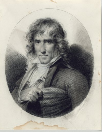 芸術家ジョセフ・チナールの肖像 作： Jean-Baptiste Isabey