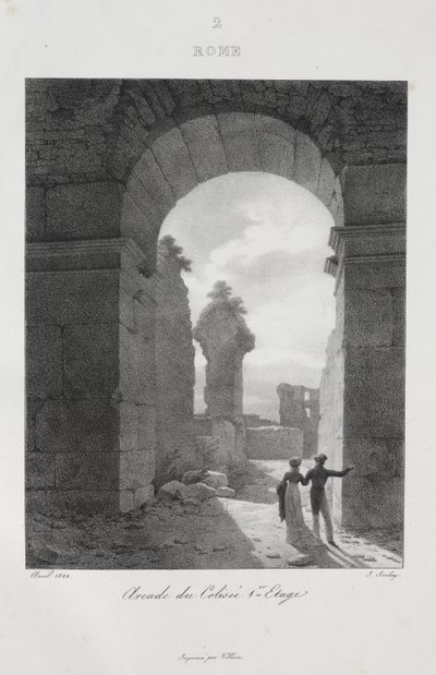 1822年のイタリア旅行 作： Jean-Baptiste Isabey