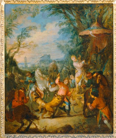 Chasse chinoise - 中国の狩り... 作： Jean-Baptiste Joseph Pater