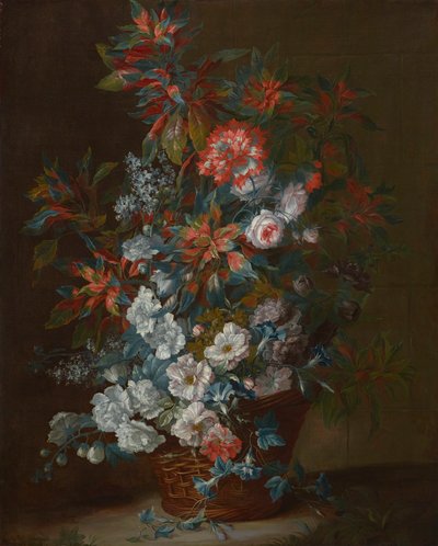 籠の中の花 1695年 （油彩・キャンバス） 作： Jean Baptiste Monnoyer