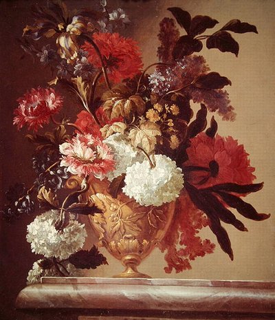 花瓶の花（油彩・キャンバス） 作： Jean Baptiste Monnoyer
