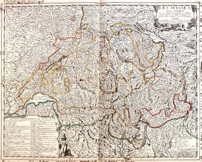 フランス（ロレーヌ地域圏、アルザス地域圏、フランシュ・コンテ地域圏、ローヌ・アルプ地域圏）、スイス、ドイツ（バーデン・ヴュルテンベルク州、バイエルン州）、リヒテンシュタイン、オーストリア（ヴォラベルク州）、イタリア（ロンバルディア州、ピエモンテ州、アオスタ渓谷地域圏） 作： Jean Baptiste Nolin