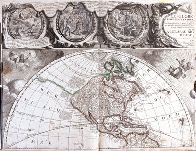 北半球の地図 作： Jean Baptiste Nolin