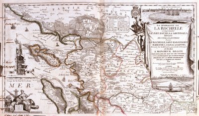 ポワトゥー＝シャラントとオレロン島、レ島 , フランス 作： Jean Baptiste Nolin