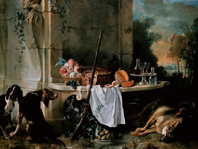 死んだオオカミ 作： Jean Baptiste Oudry