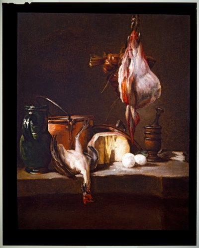 スティングレイ付きキッチンテーブル 作： Jean Baptiste Simeon Chardin