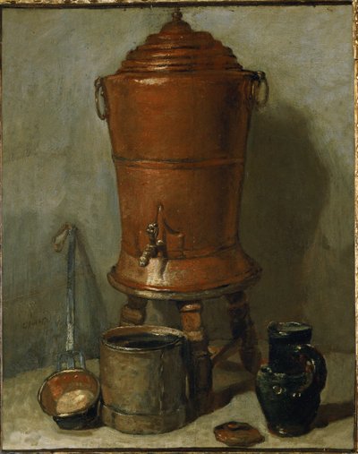銅製の水飲み場... 作： Jean-Baptiste Simeon Chardin
